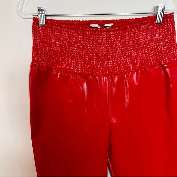 NEW Lita by Ciara size 16 Revolve Liquid Leggings in Fiesta Red Faux Leather - Picture 4 of 12